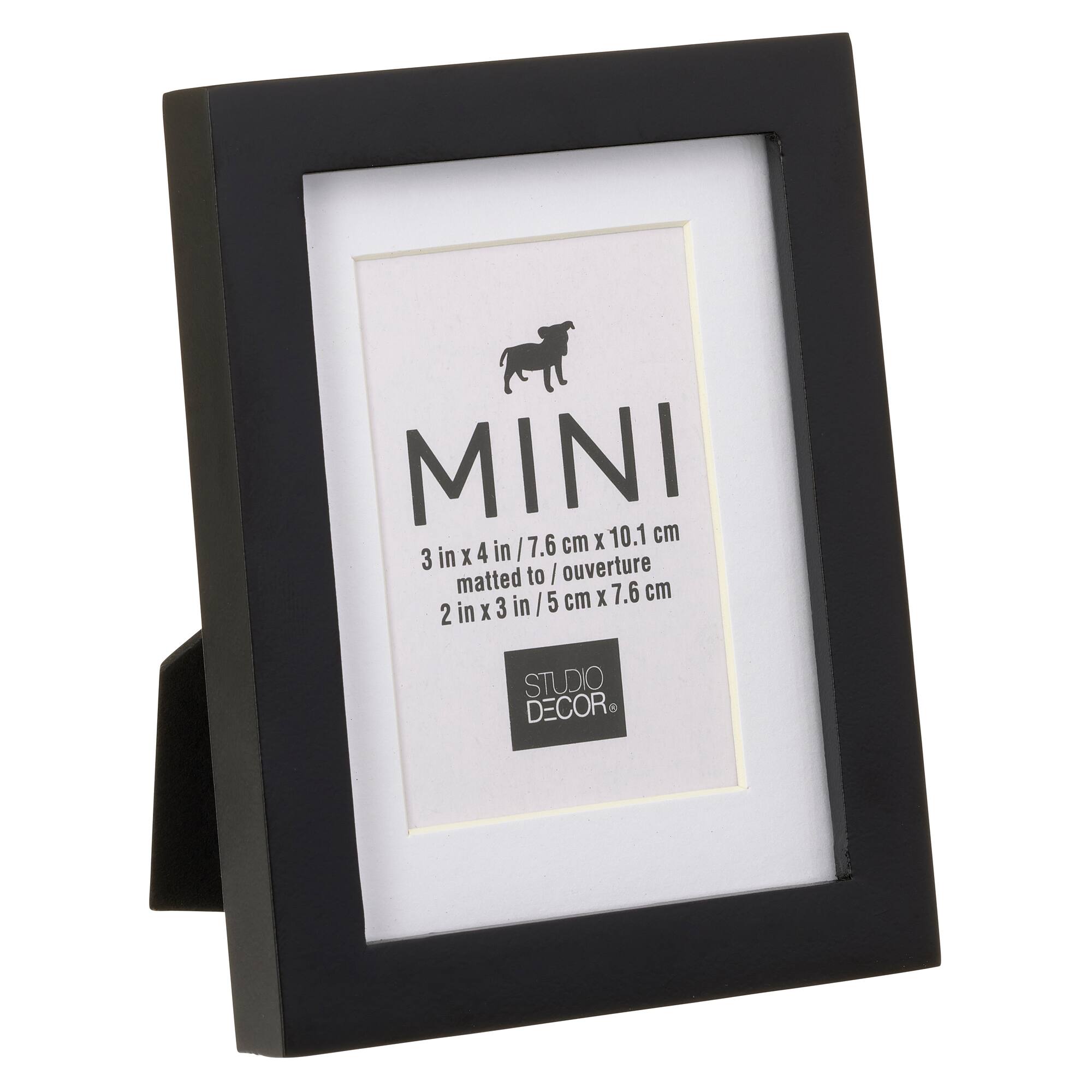 12 Pack: Black Mini Frame with Mat by Studio Décor®